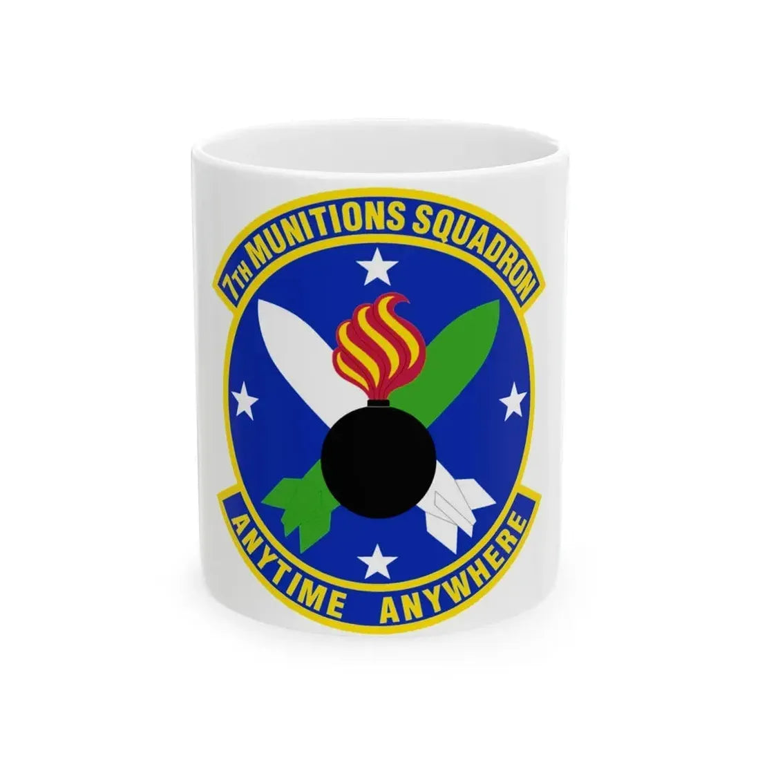 7 Munitions Squadron ACC (U.S. Air Force) White Coffee Mug 11oz - Go Mug Yourself