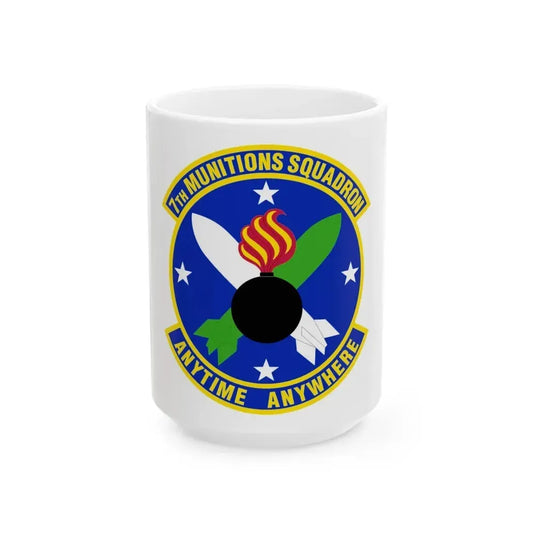 7 Munitions Squadron ACC (U.S. Air Force) White Coffee Mug 15oz - Go Mug Yourself