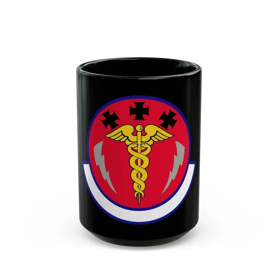 7 Operational Medical Readiness Squadron AFGSC (U.S. Air Force) Black Coffee Mug 15oz - Go Mug Yourself