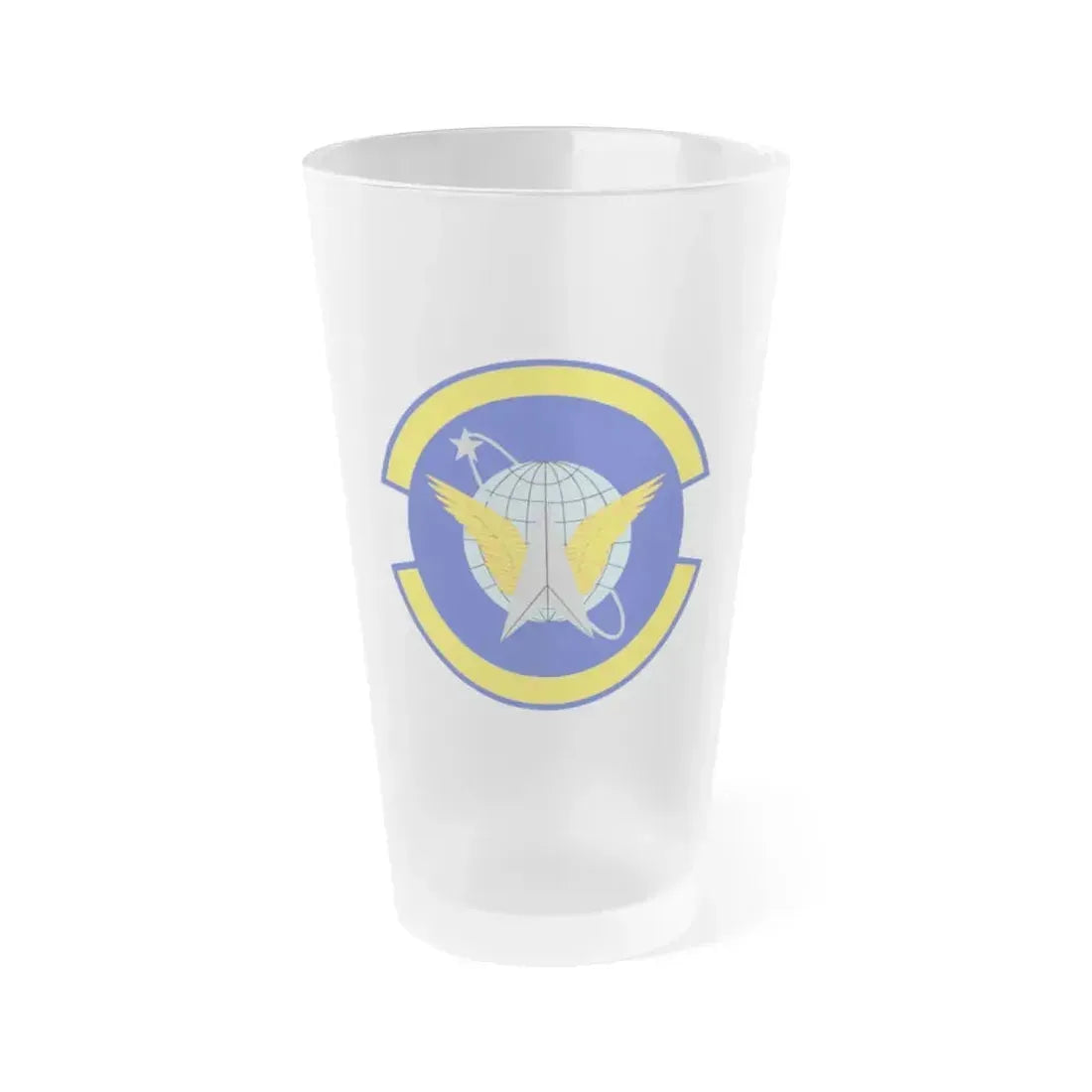 7 Space Operations Squadron AFRC (U.S. Air Force) Frosted Pint Glass 16oz 16oz Frosted - Go Mug Yourself