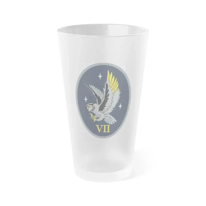 7 Space Warning Squadron (U.S. Space Force) Frosted Pint Glass 16oz Default Title - Go Mug Yourself