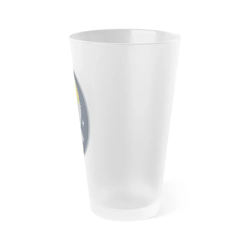 7 Space Warning Squadron (U.S. Space Force) Frosted Pint Glass 16oz - Go Mug Yourself
