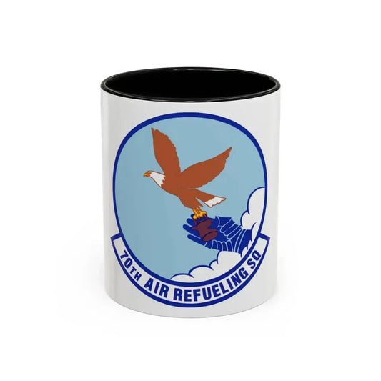 70 Air Refueling Squadron AFRC (U.S. Air Force) Accent Coffee Mug 11oz Black - Go Mug Yourself