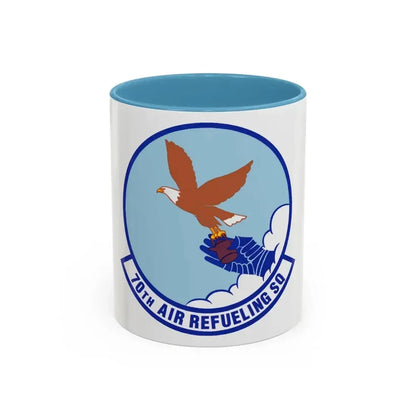 70 Air Refueling Squadron AFRC (U.S. Air Force) Accent Coffee Mug 11oz Light Blue - Go Mug Yourself