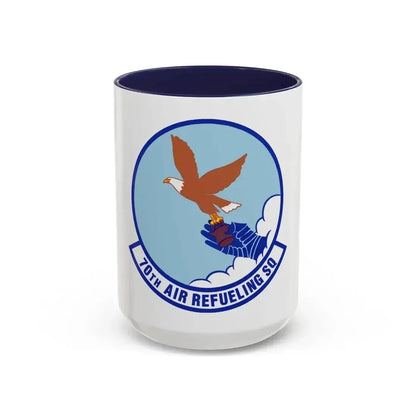 70 Air Refueling Squadron AFRC (U.S. Air Force) Accent Coffee Mug 15oz Navy - Go Mug Yourself