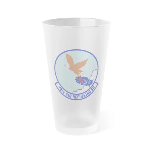 70 Air Refueling Squadron AFRC (U.S. Air Force) Frosted Pint Glass 16oz Default Title - Go Mug Yourself