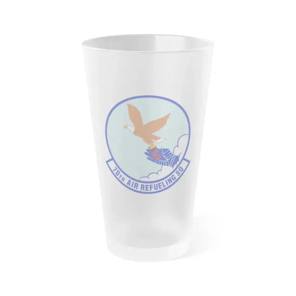 70 Air Refueling Squadron AFRC (U.S. Air Force) Frosted Pint Glass 16oz Default Title - Go Mug Yourself