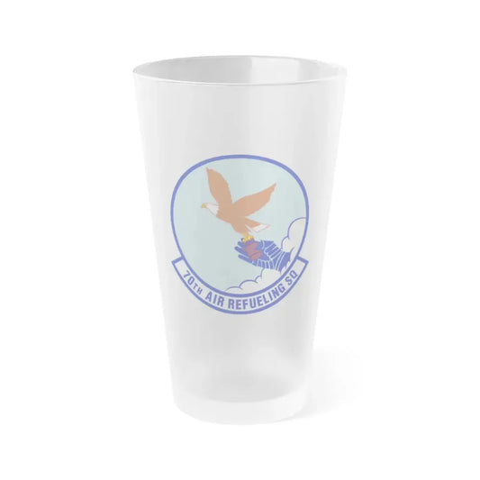 70 Air Refueling Squadron AFRC (U.S. Air Force) Frosted Pint Glass 16oz Default Title - Go Mug Yourself
