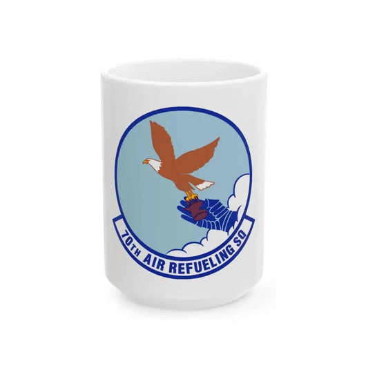 70 Air Refueling Squadron AFRC (U.S. Air Force) White Coffee Mug 15oz - Go Mug Yourself