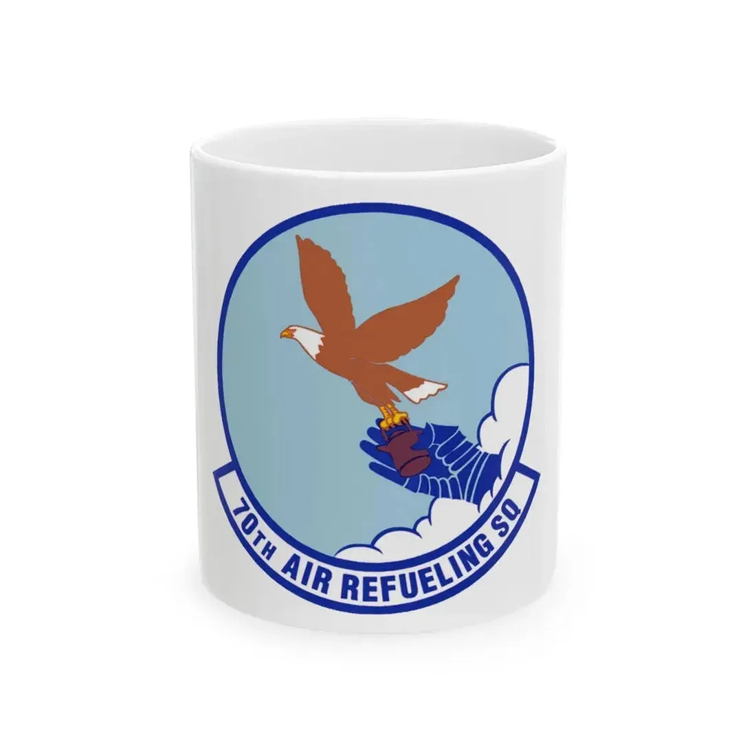 70 Air Refueling Squadron AFRC (U.S. Air Force) White Coffee Mug - Go Mug Yourself
