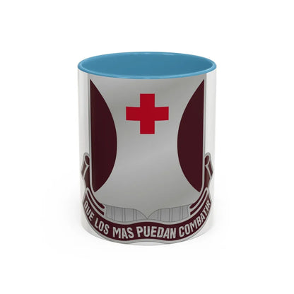 70 Medical Battalion (U.S. Army) Accent Coffee Mug-11oz-Light Blue-Go Mug Yourself