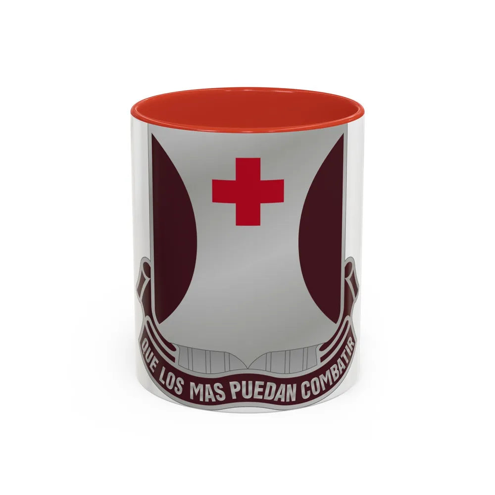 70 Medical Battalion (U.S. Army) Accent Coffee Mug-11oz-Red-Go Mug Yourself