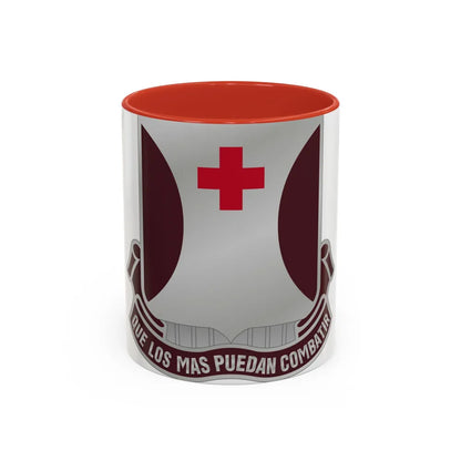 70 Medical Battalion (U.S. Army) Accent Coffee Mug-11oz-Red-Go Mug Yourself