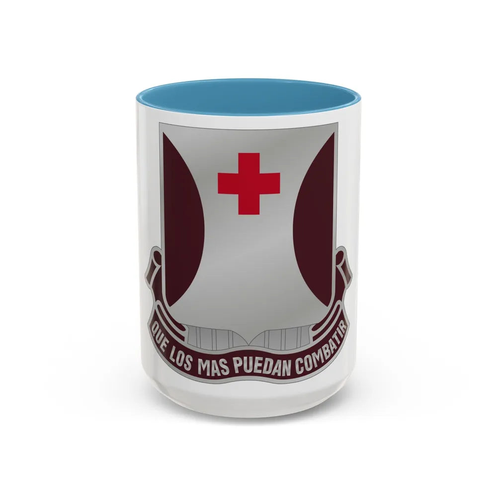 70 Medical Battalion (U.S. Army) Accent Coffee Mug-15oz-Light Blue-Go Mug Yourself