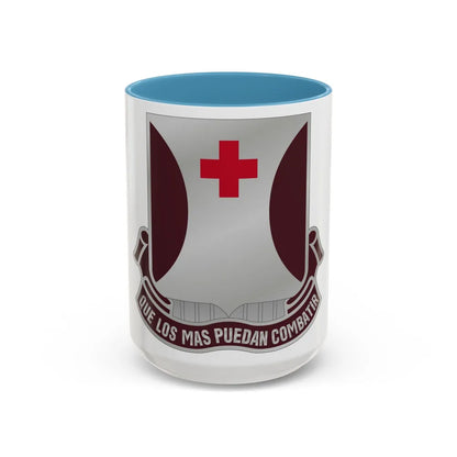 70 Medical Battalion (U.S. Army) Accent Coffee Mug-15oz-Light Blue-Go Mug Yourself