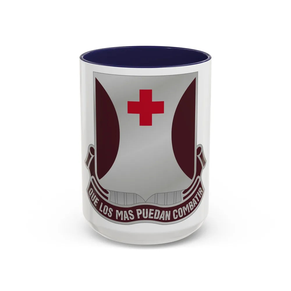 70 Medical Battalion (U.S. Army) Accent Coffee Mug-15oz-Navy-Go Mug Yourself