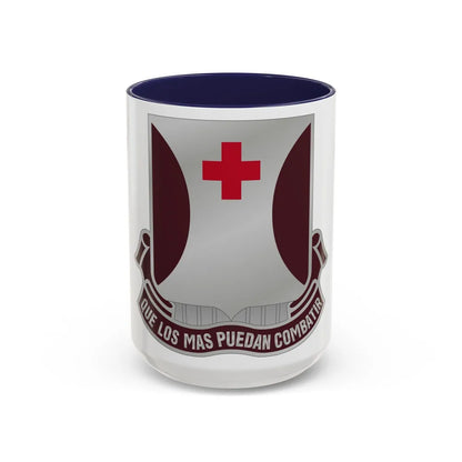 70 Medical Battalion (U.S. Army) Accent Coffee Mug-15oz-Navy-Go Mug Yourself