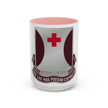 70 Medical Battalion (U.S. Army) Accent Coffee Mug-15oz-Pink-Go Mug Yourself