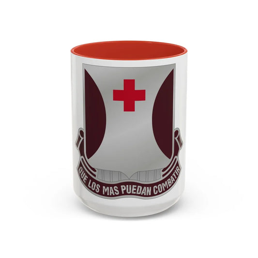 70 Medical Battalion (U.S. Army) Accent Coffee Mug-15oz-Red-Go Mug Yourself