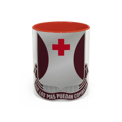 70 Medical Battalion (U.S. Army) Accent Coffee Mug 11oz Red - Go Mug Yourself