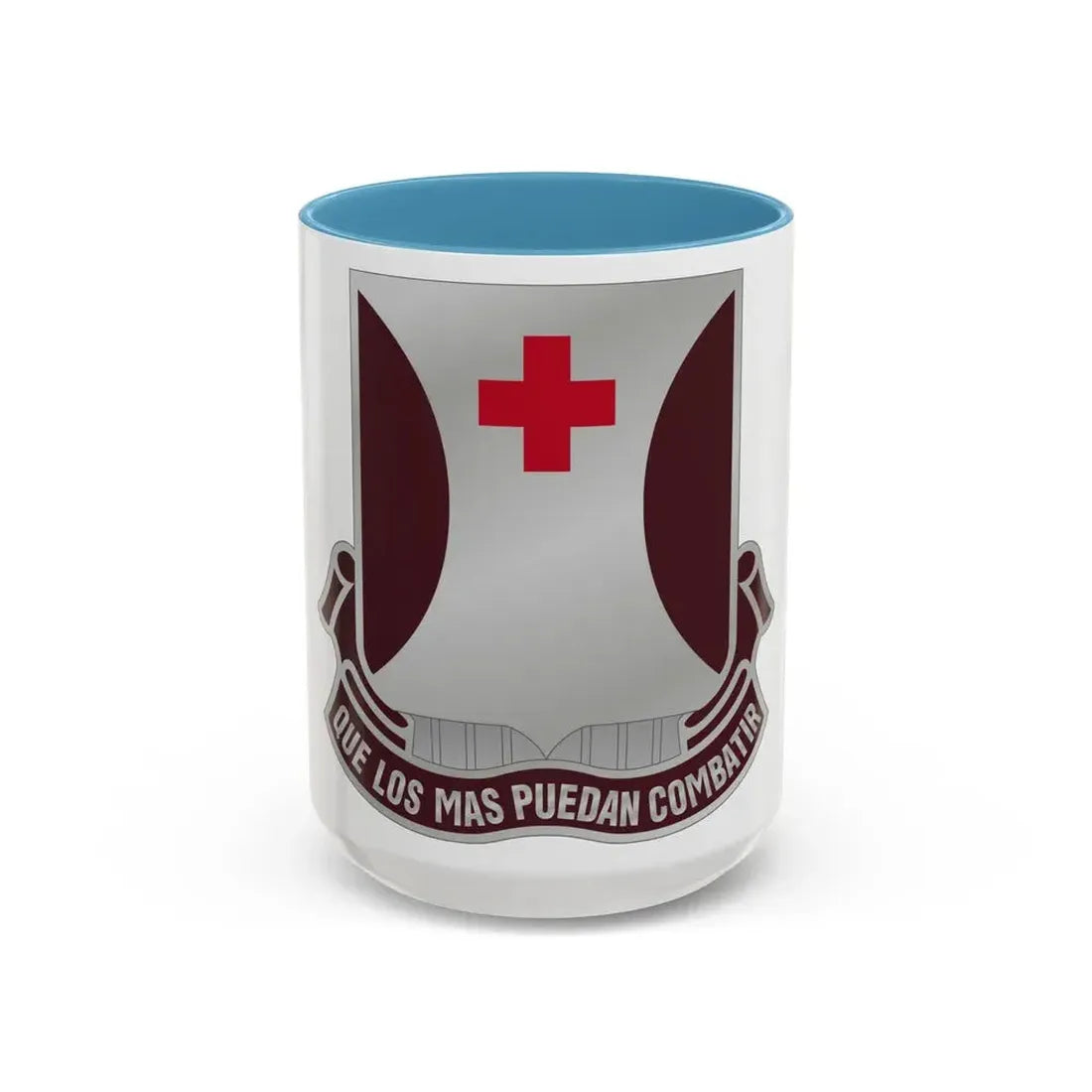 70 Medical Battalion (U.S. Army) Accent Coffee Mug 15oz Light Blue - Go Mug Yourself
