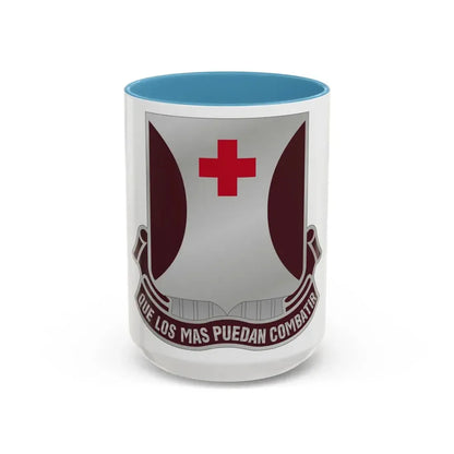 70 Medical Battalion (U.S. Army) Accent Coffee Mug 15oz Light Blue - Go Mug Yourself