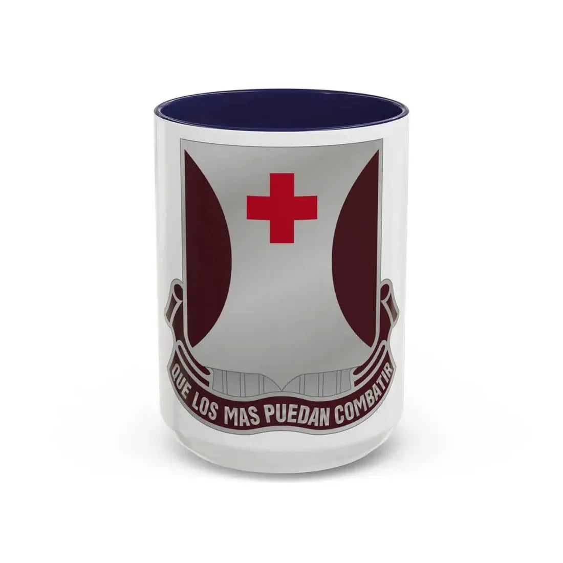 70 Medical Battalion (U.S. Army) Accent Coffee Mug 15oz Navy - Go Mug Yourself