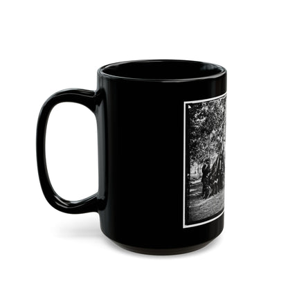 Bealeton, Va. Group At Tent And Wagon Of The New York Herald (U.S. Civil War) Black Coffee Mug