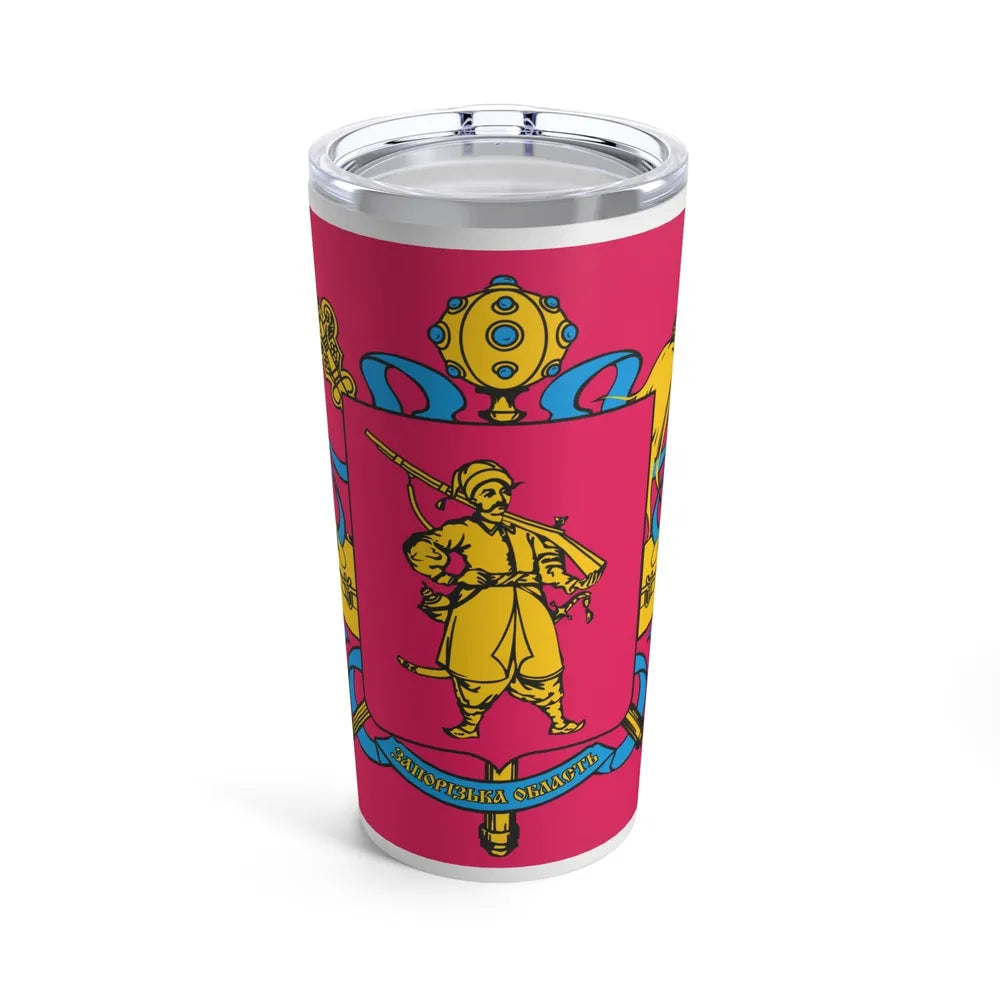 Flag of Zaporizhzhia Oblast Ukraine - Tumbler 20oz-20oz-Go Mug Yourself