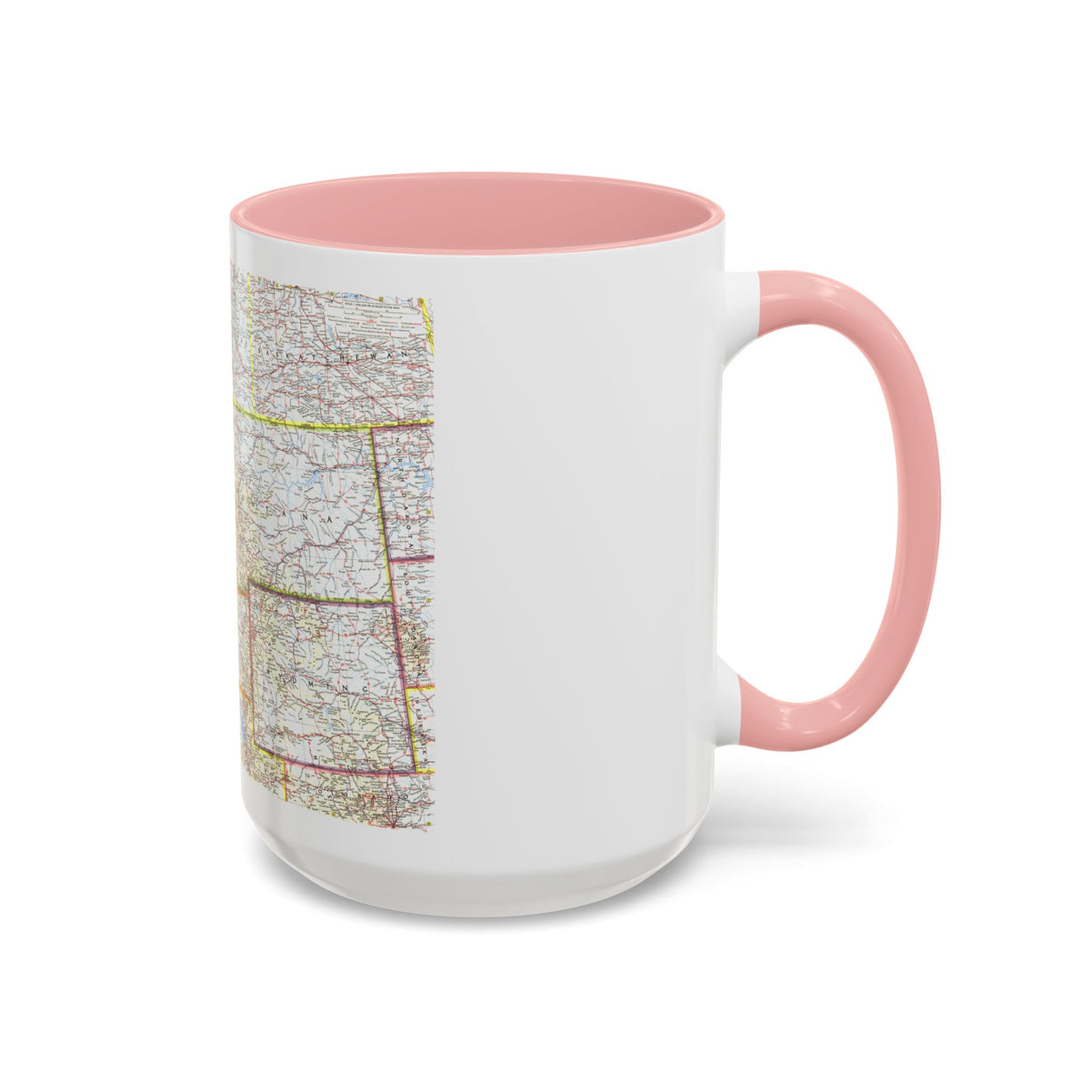 USA - Northwestern (1960) (Map) Accent Coffee Mug