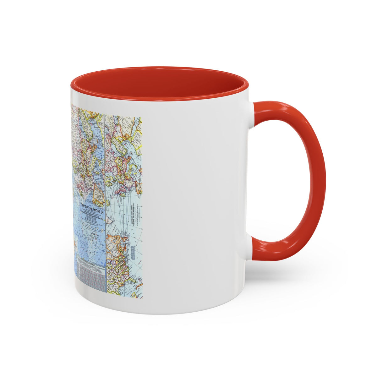 Top Of The World (1965) (Map) Accent Coffee Mug
