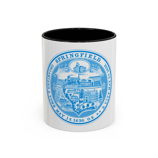 Seal of Springfield Massachusetts - Accent Coffee Mug