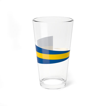 Naval Rank Flag of Sweden - Aldste chef (Sweden) Pint Glass 16oz