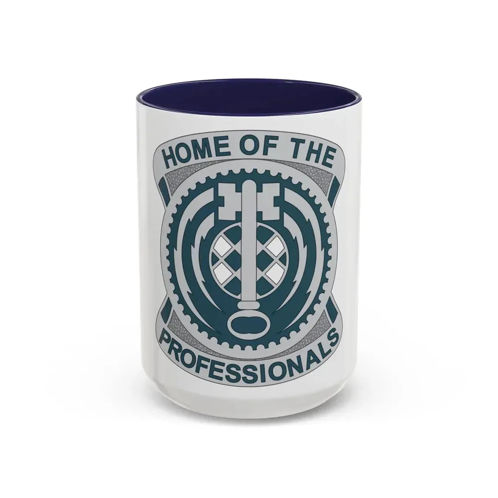701 Military Intelligence Brigade (U.S. Army) Accent Coffee Mug 15oz Navy - Go Mug Yourself