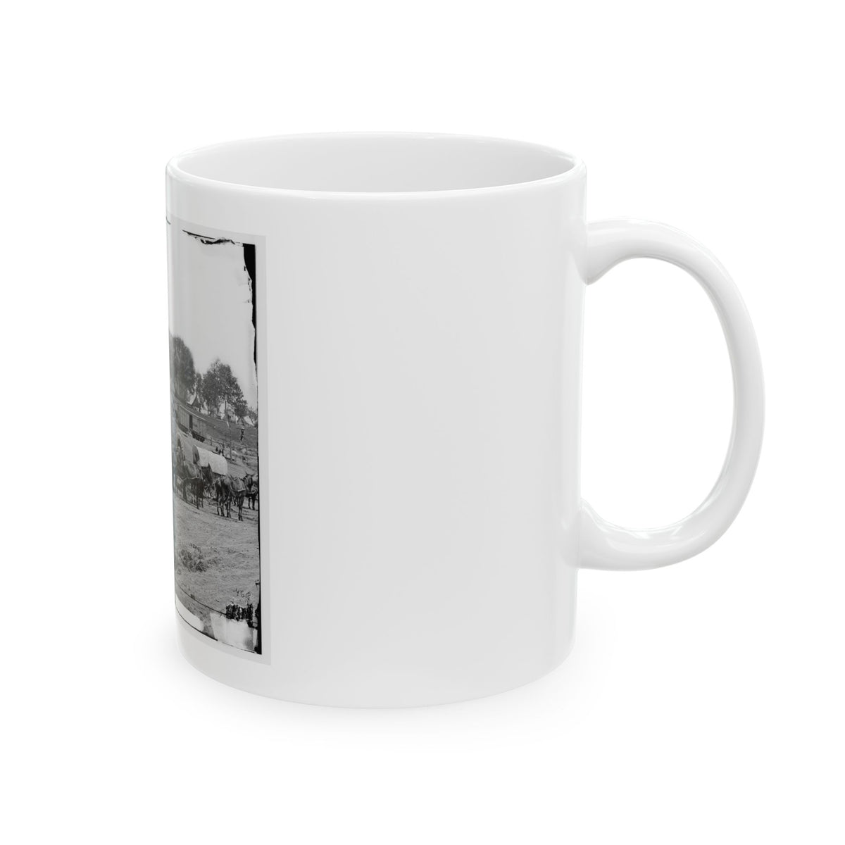Savage Station, Va. Headquarters Of Gen. George B. Mcclellan On The Richmond & York River Railroad (U.S. Civil War) White Coffee Mug