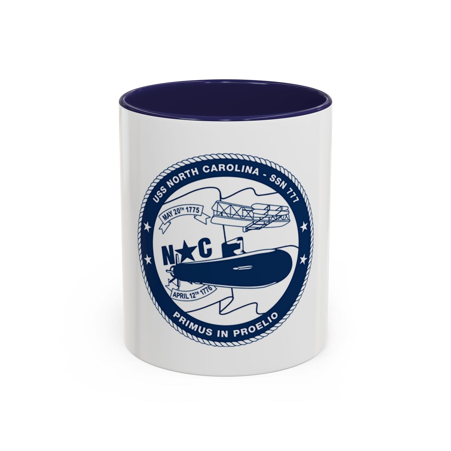 USS North Carolina SSN 777 (U.S. Coast Guard) Accent Coffee Mug