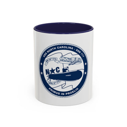 USS North Carolina SSN 777 (U.S. Coast Guard) Accent Coffee Mug