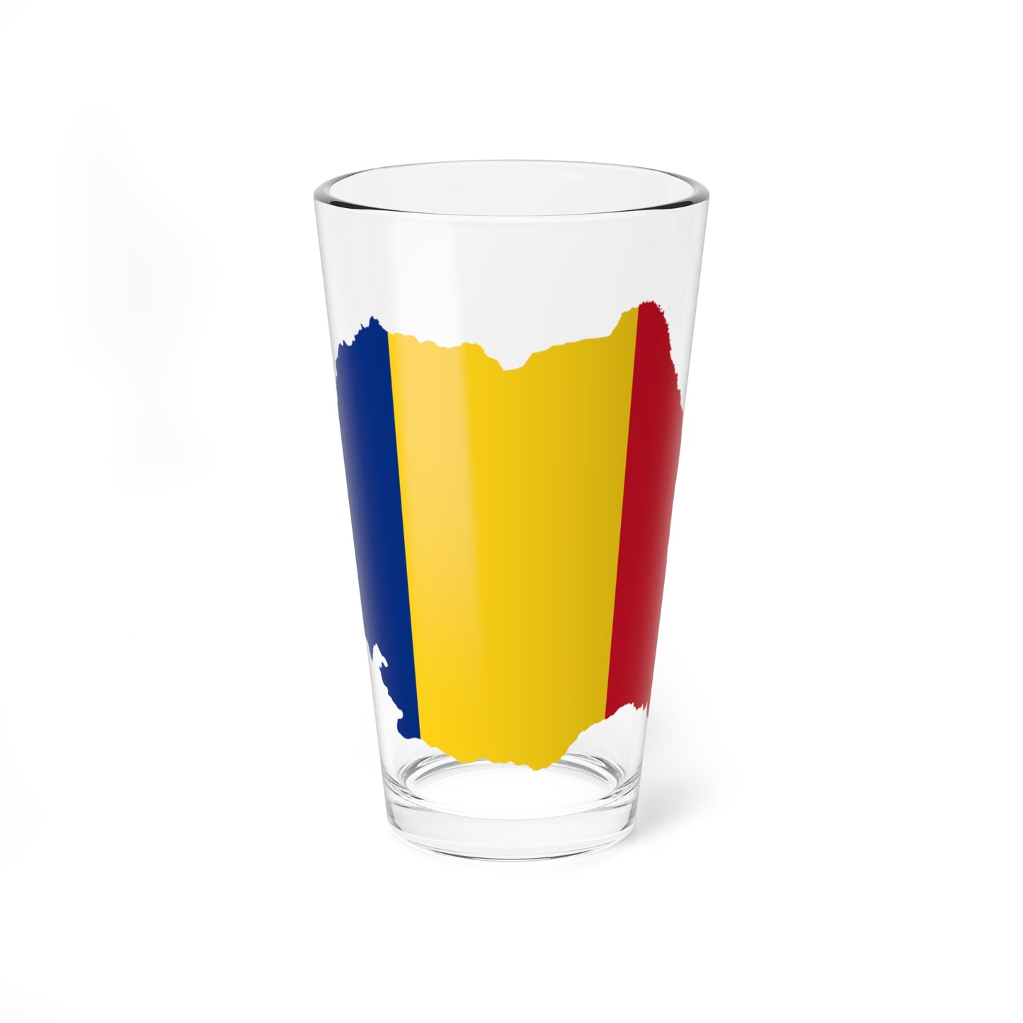 Flag-map of Romania (Oman) Pint Glass 16oz