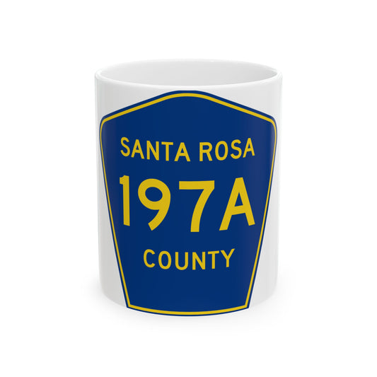 Santa Rosa County 197A (Florida) (Road Sign) White Coffee Mug