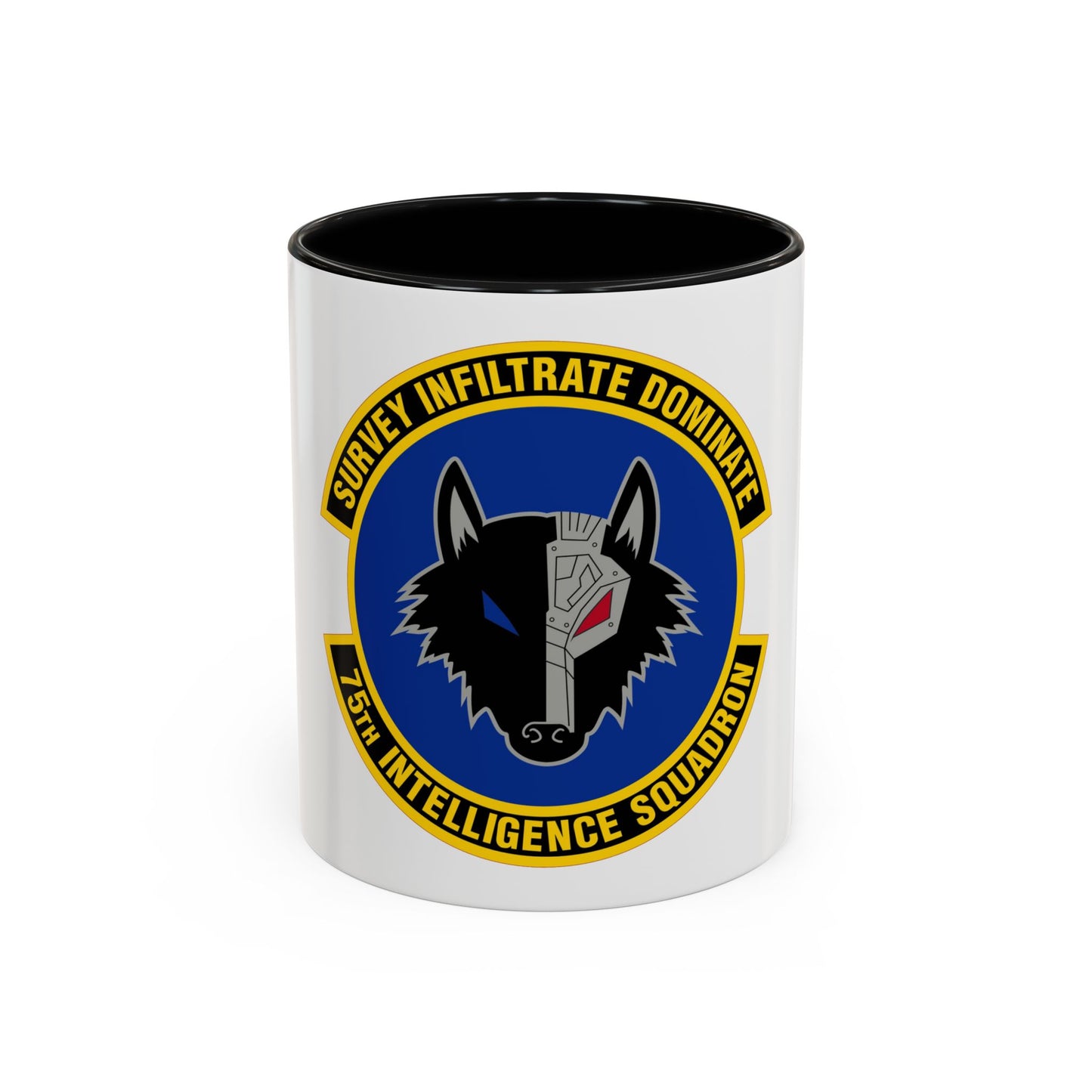 75 Intelligence Squadron ACC (U.S. Air Force) Accent Coffee Mug