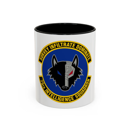 75 Intelligence Squadron ACC (U.S. Air Force) Accent Coffee Mug
