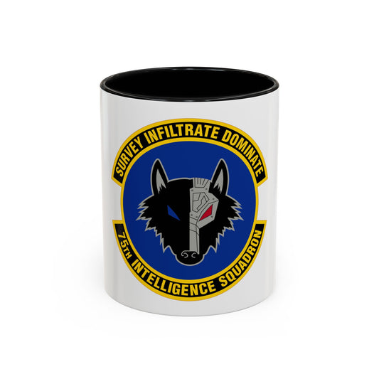 75 Intelligence Squadron ACC (U.S. Air Force) Accent Coffee Mug