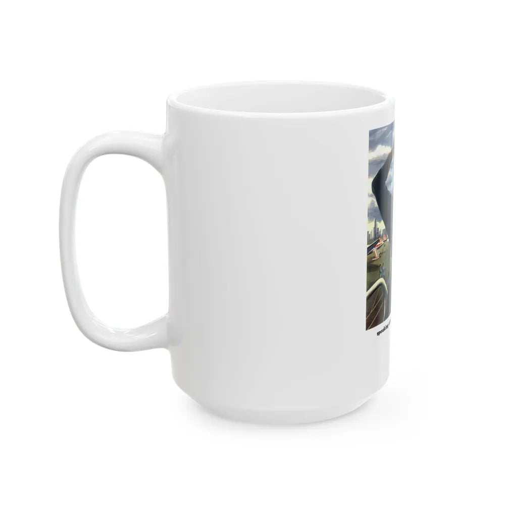 Capital Airlines advertisement - White Coffee Mug-Go Mug Yourself