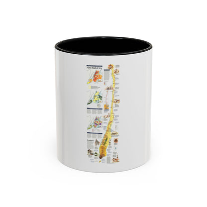 USA - New York City (1999) (Map) Accent Coffee Mug