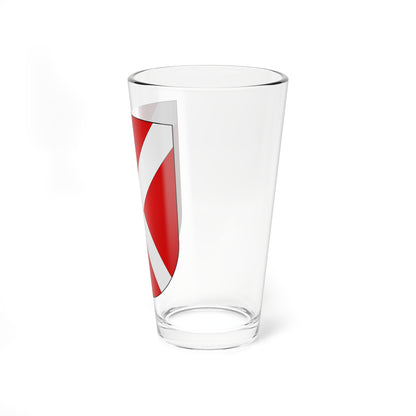 Villaz-St-Pierre-coat of arms (Switzerland) (Coat of Arms) Pint Glass 16oz