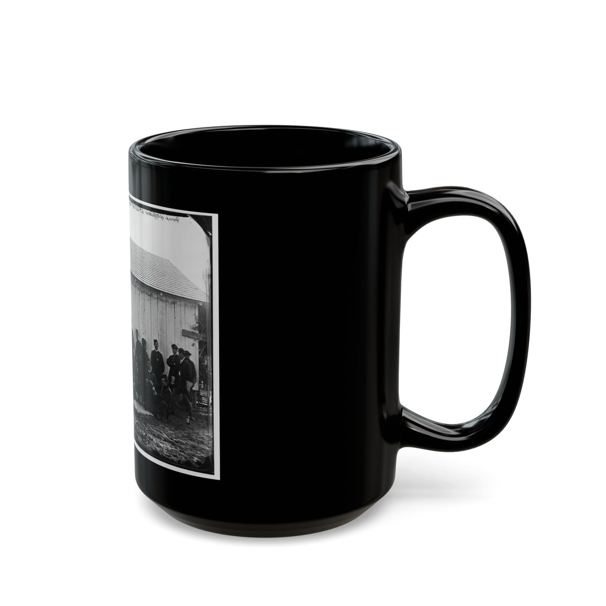 District Of Columbia. White Officers Of 4th U.S. Colored Infantry At Leisure, Fort Slocum (U.S. Civil War) Black Coffee Mug