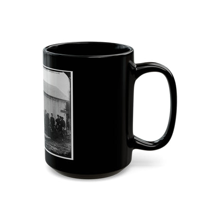 District Of Columbia. White Officers Of 4th U.S. Colored Infantry At Leisure, Fort Slocum (U.S. Civil War) Black Coffee Mug