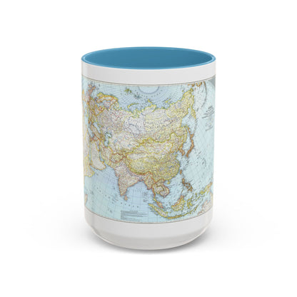 Asia and Adjacent Areas (1942) (Map) Accent Coffee Mug
