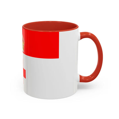 Flag of Birkirkara Malta - Accent Coffee Mug-Go Mug Yourself