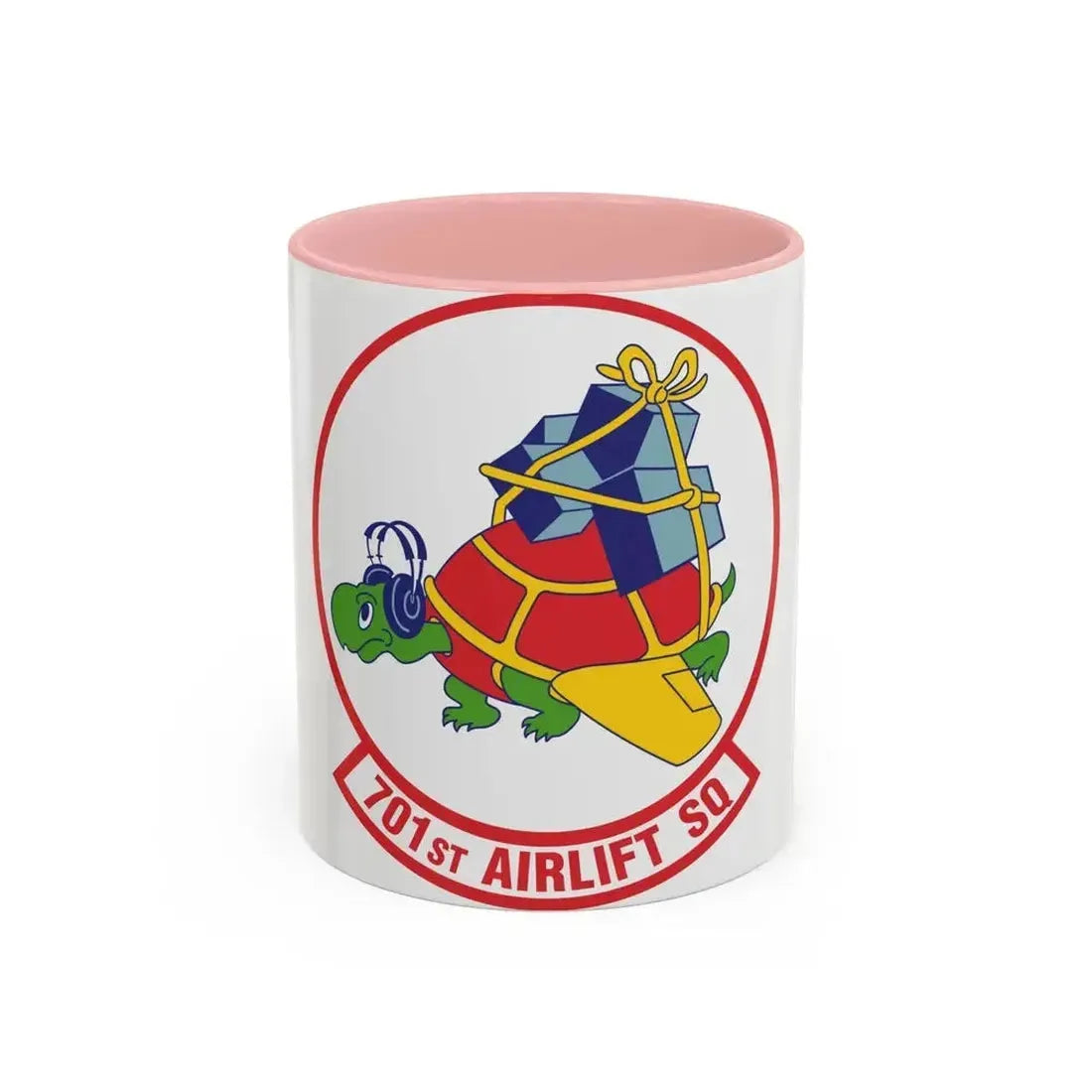 701st Airlift Squadron (U.S. Air Force) Accent Coffee Mug 11oz Pink - Go Mug Yourself